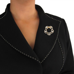 Broche Prendedor Mujer Cristales Brillo Murano Lindo Regalo - Bisuel