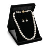 Collar y Aretes Mujer Perlas Cultivadas Naturales Chapa Oro - Bisuel