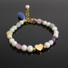 Pulsera Manilla Cuarzos Perlas Naturales Corazon Linda Joya - Bisuel