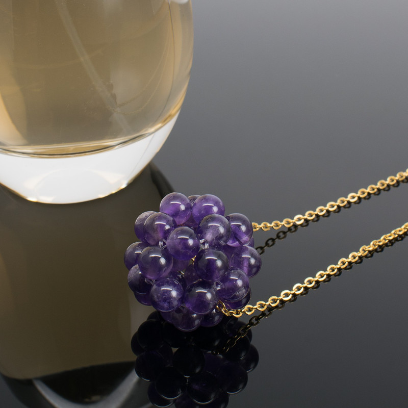 Collar Mujer Dodecaedro Piedras Naturales Cuarzo Linda Joya - Bisuel