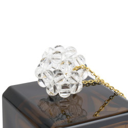 Collar Mujer Cuarzo Piedra Natural Dodecaedro Linda Joya - Bisuel