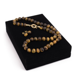 Juego Collar Aretes Mujer Piedras Naturales Cuarzo Joyas - Bisuel