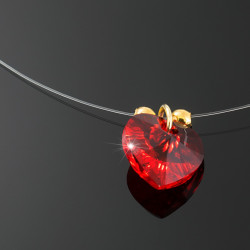 Collar Mujer Invisibles Corazones  Lindas Joyas - Bisuel