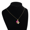 Collar Mujer Cuarzo Rosado Angel Cadena Oro Gf Joyas - Bisuel