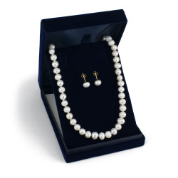 Collar Mujer Perlas Cultivadas Perlas Naturales Chapa Oro Joyas - Bisuel