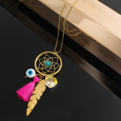 Collar Atrapasueños Corazon Swarovski Borla - Bisuel