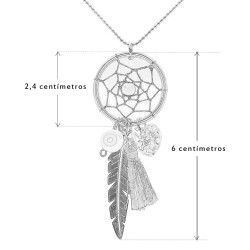 Collar Atrapasueños Corazon Swarovski Borla - Bisuel