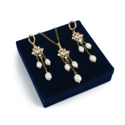 Juego Collar Perlas Cultivadas Mujer Elegante Joya