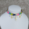 Choker San Benito Virgen Milagrosa Cristal Swarovski