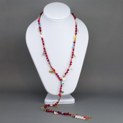 Deseos y Buenos Propositos Pulsera Multivueltas o Collar con Dijes