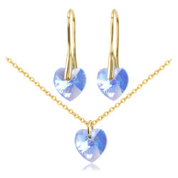 Collar Corazon Cristal Swarovski® Azul Sapphire - Bisuel