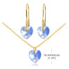 Collar Corazon Cristal Swarovski® Azul Sapphire - Bisuel