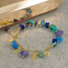 Pulsera Corazones Pareja Cadena Cuarzo Natural