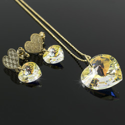 Juego Corazón Swarovski Boreal - Bisuel