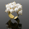 Anillo Perlas Cultivadas Chapado en Oro - Bisuel