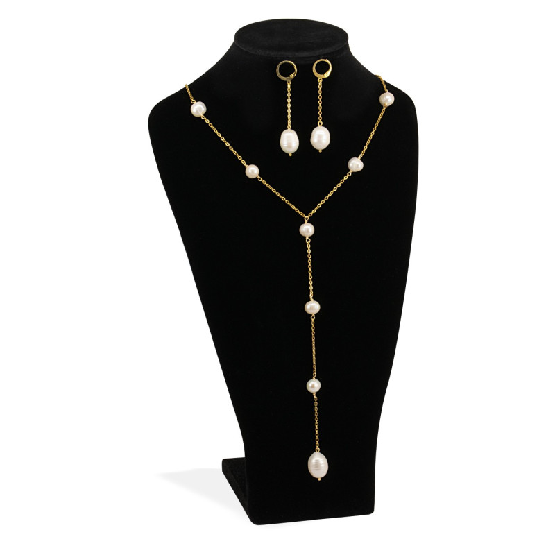 Collar Mujer Cadena Perlas Cultivadas Naturales Linda Joya - Bisuel