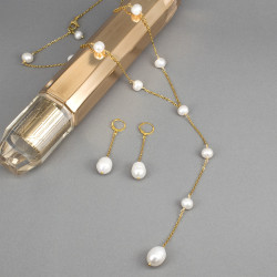 Collar Mujer Cadena Perlas Cultivadas Naturales Linda Joya - Bisuel